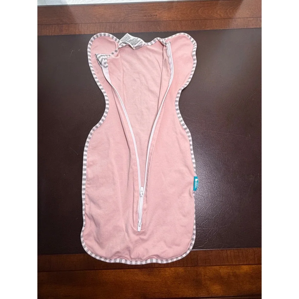 Love To Dream Swaddle UP Newborn Pink Stretch Cotton 1.0 TOG Sleep Sack